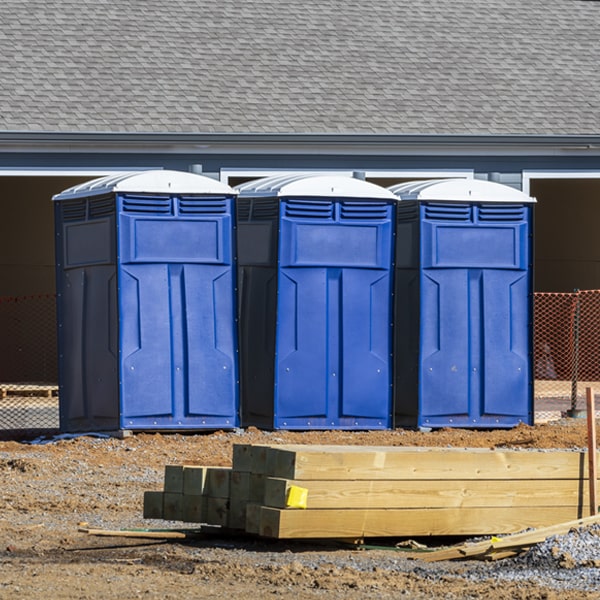 how often are the portable toilets cleaned and serviced during a rental period in Terrace Heights WA